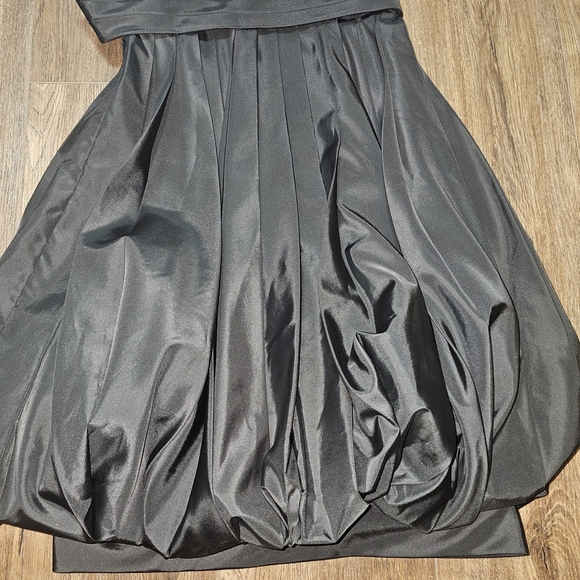 Vintage The Gilberts for Tally NY Black Lace & Taffeta Bubble Hem Cocktail Dress - Picture 11 of 16